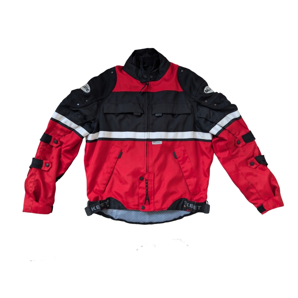 Vintage Joe Rocket Men's XL Red Black Padded Ridding Jacket